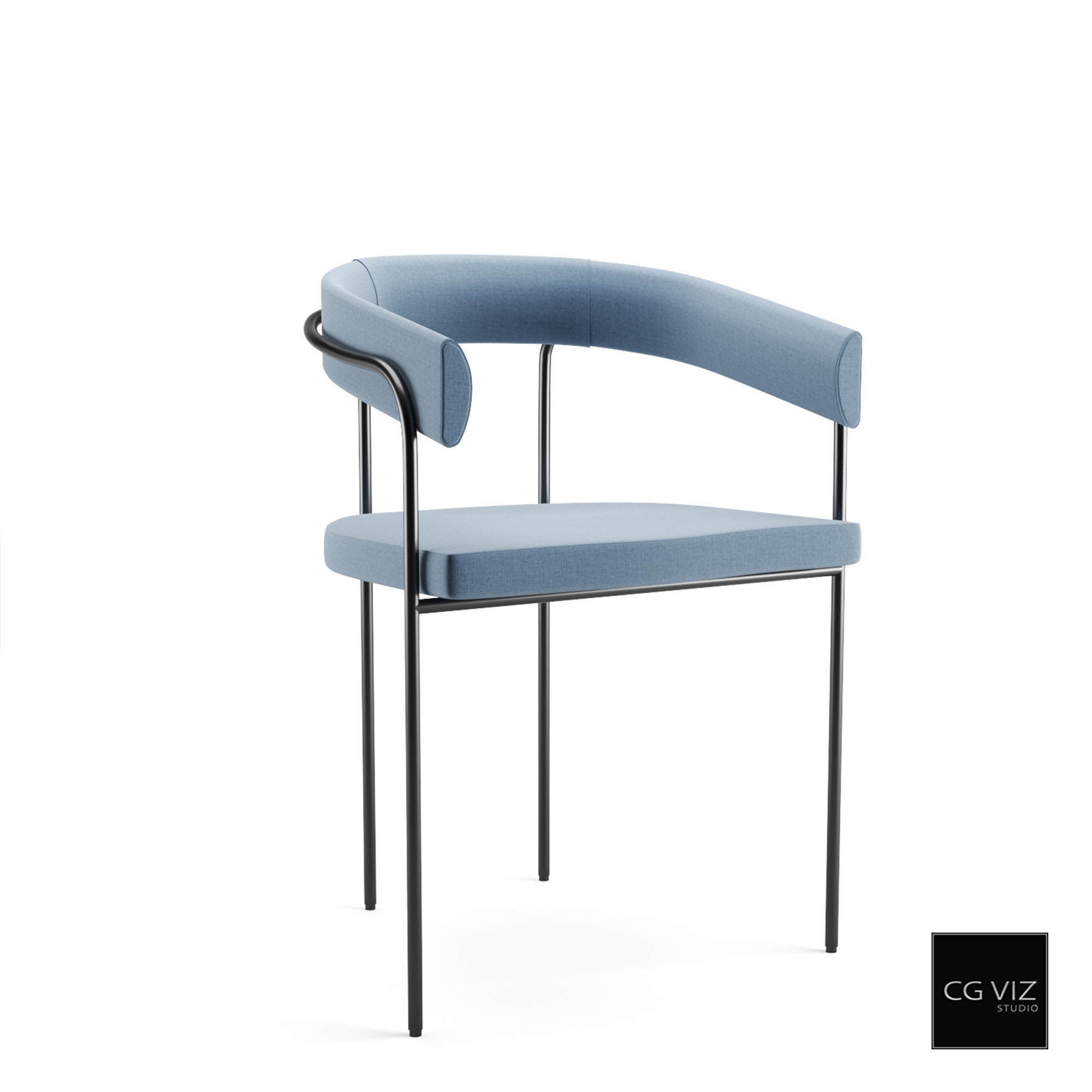 Rendered Preview of Baxter C Chair 3D Model by CG Viz Studio