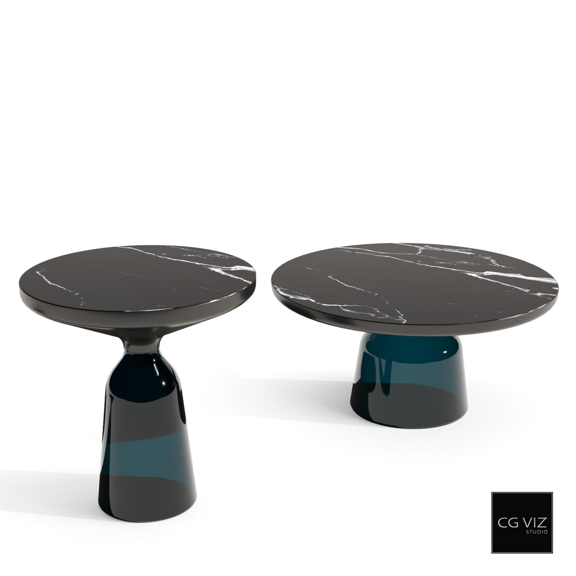 Rendered Preview of Classicon Bell Side Table 3D Model by CG Viz Studio