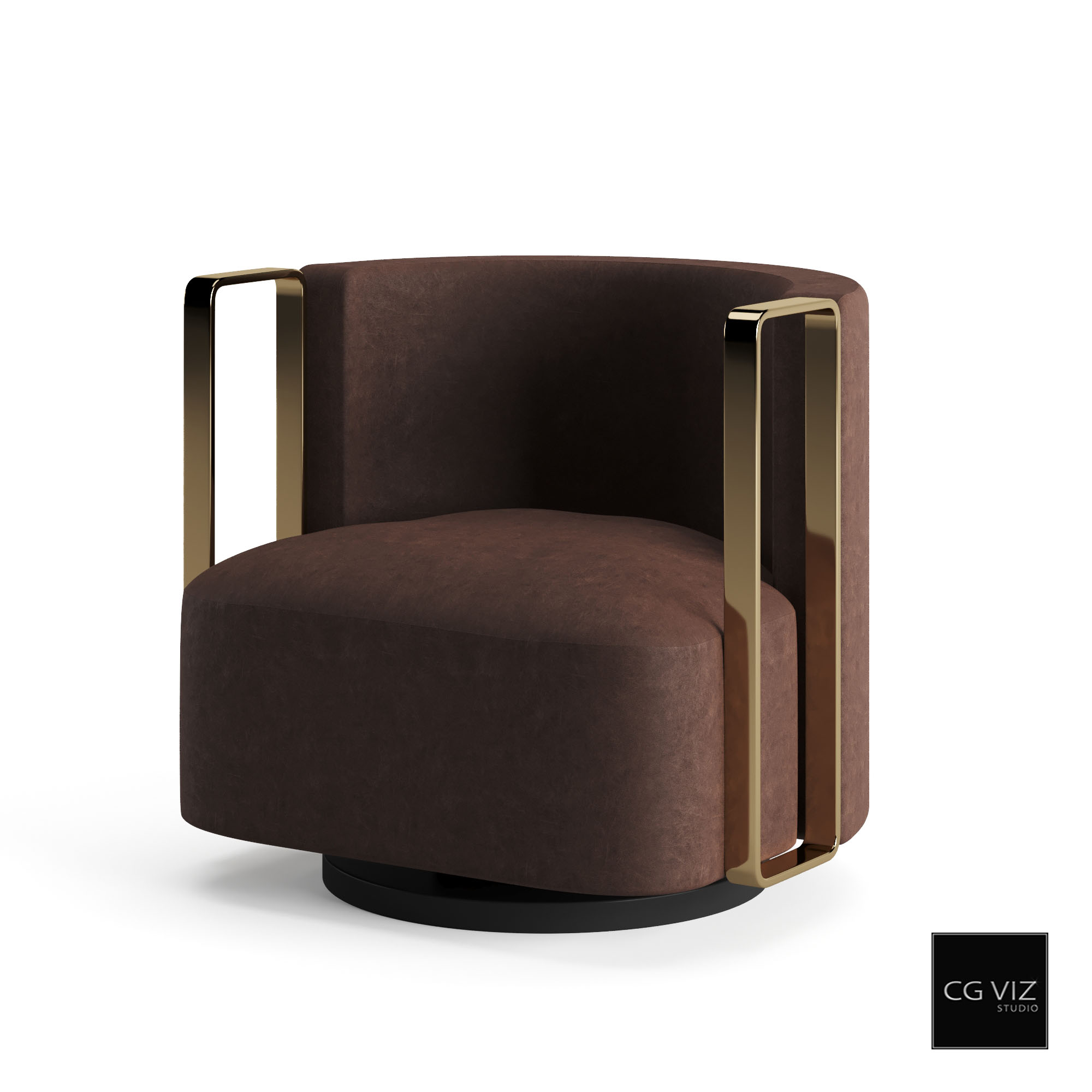Rendered Preview of Fendi Casa Kelly Armchair 3D Model by CG Viz Studio
