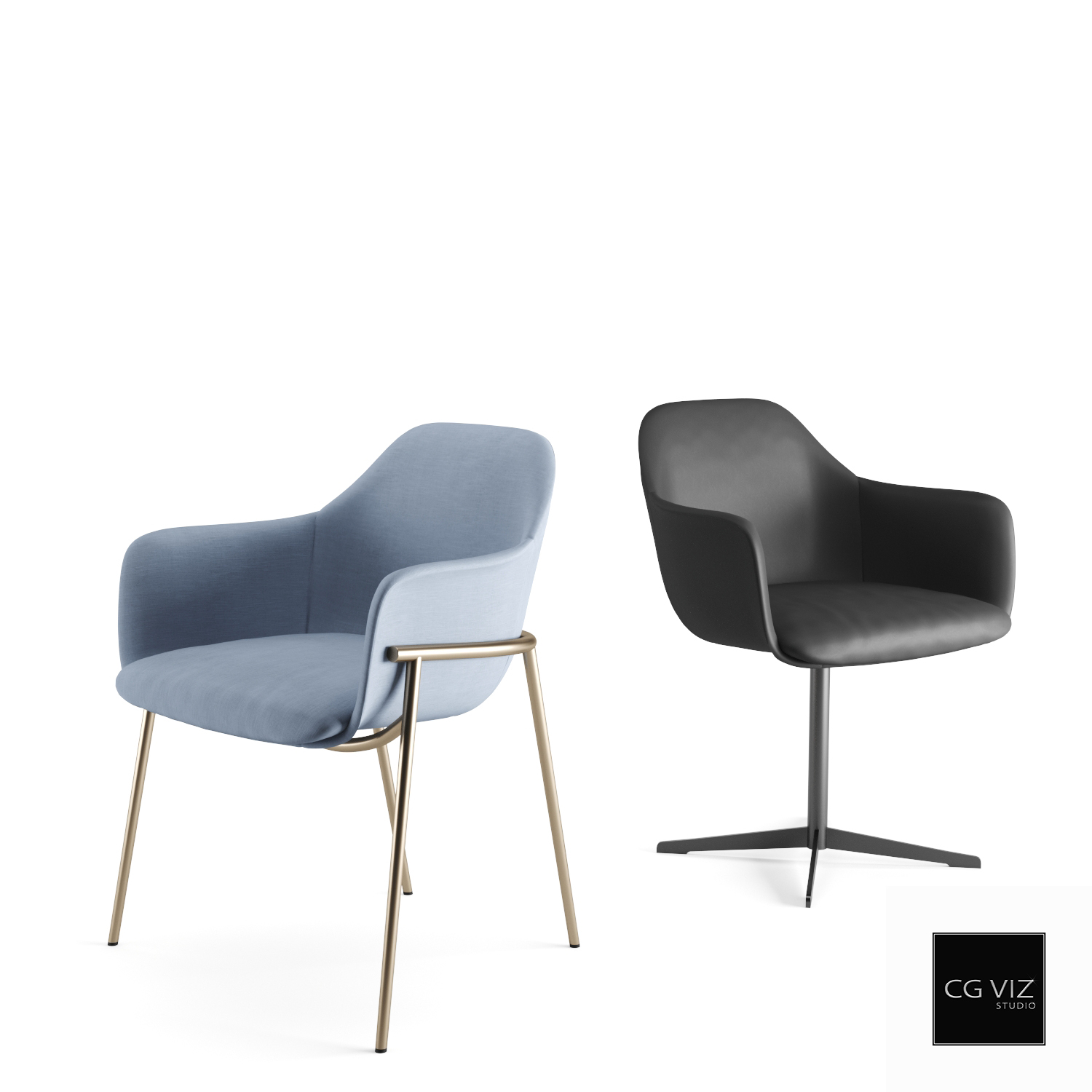 Rendered Preview of Marelli Living-Chia Chairs 3D Model by CG Viz Studio