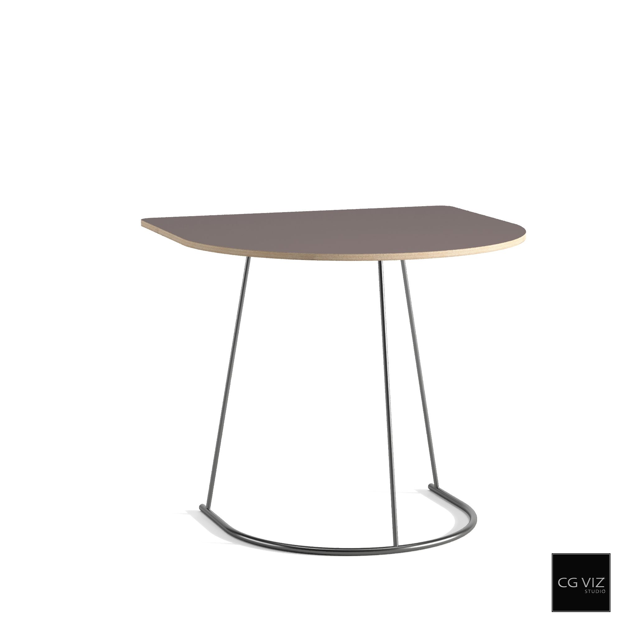 Rendered Preview of Muuto Airy Coffee Table 3D Model