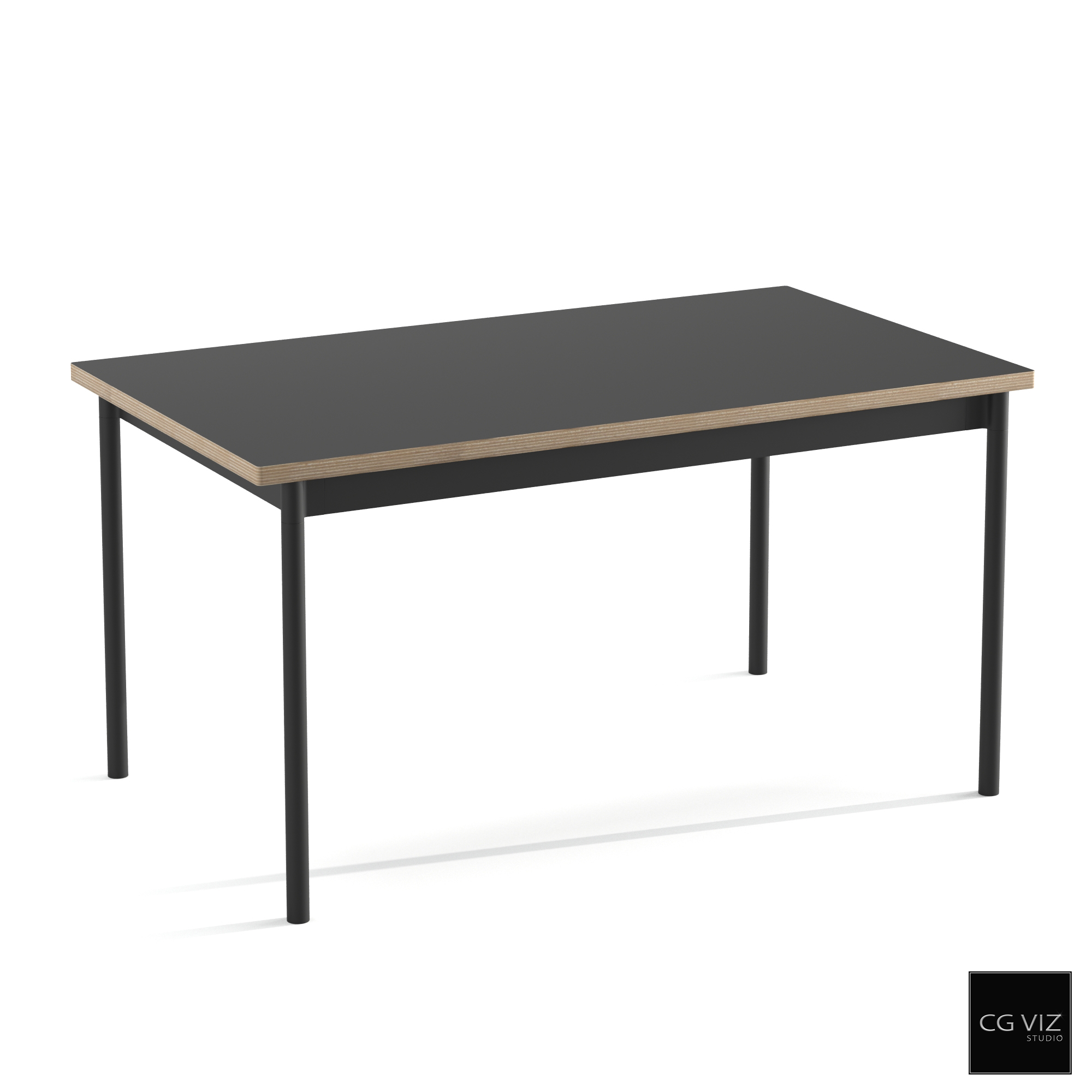 Rendered Preview of Muuto Base Table 3D Model