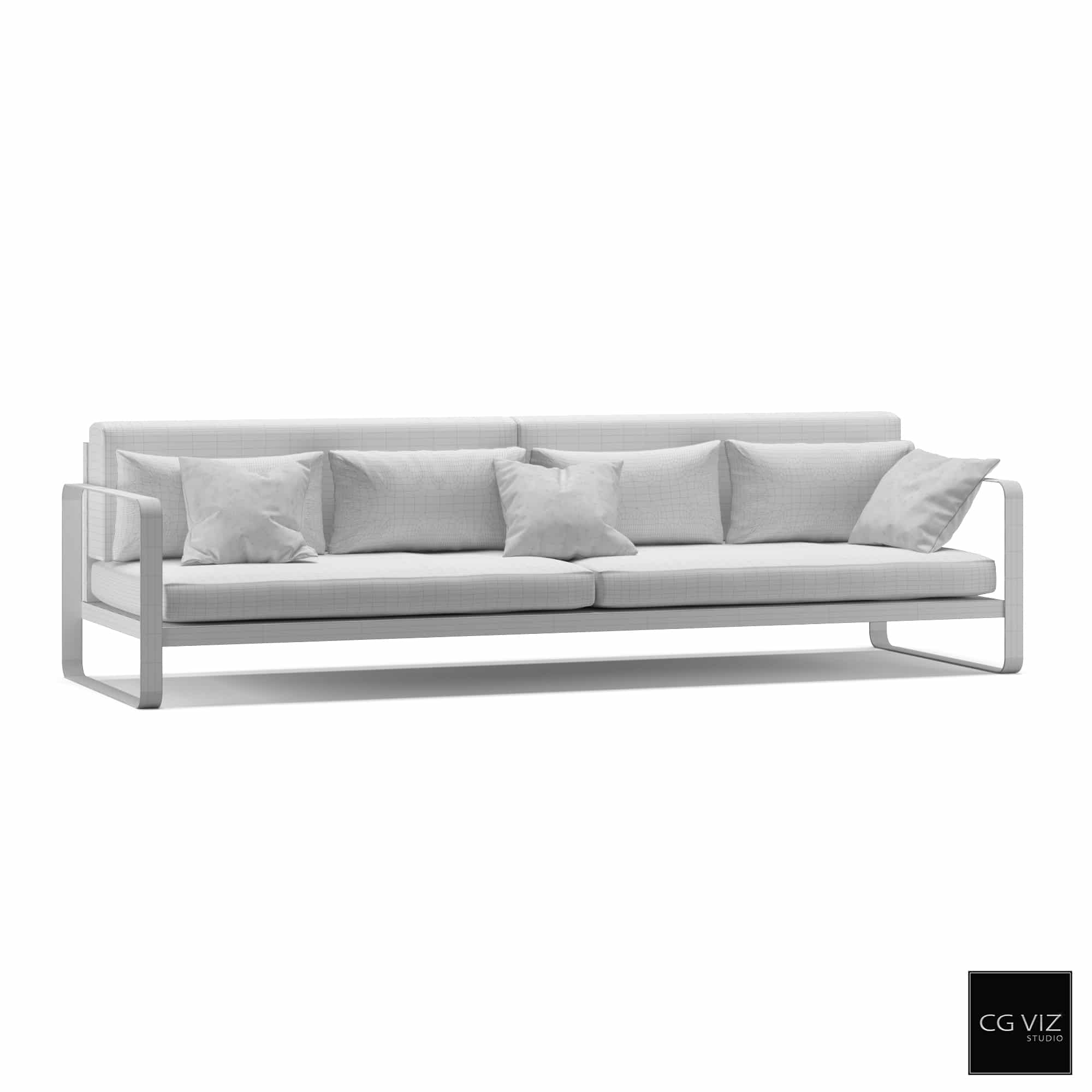 Outdoor Sofa CGVAM_001 (3D Model) - CG Viz Studio | 3D Rende