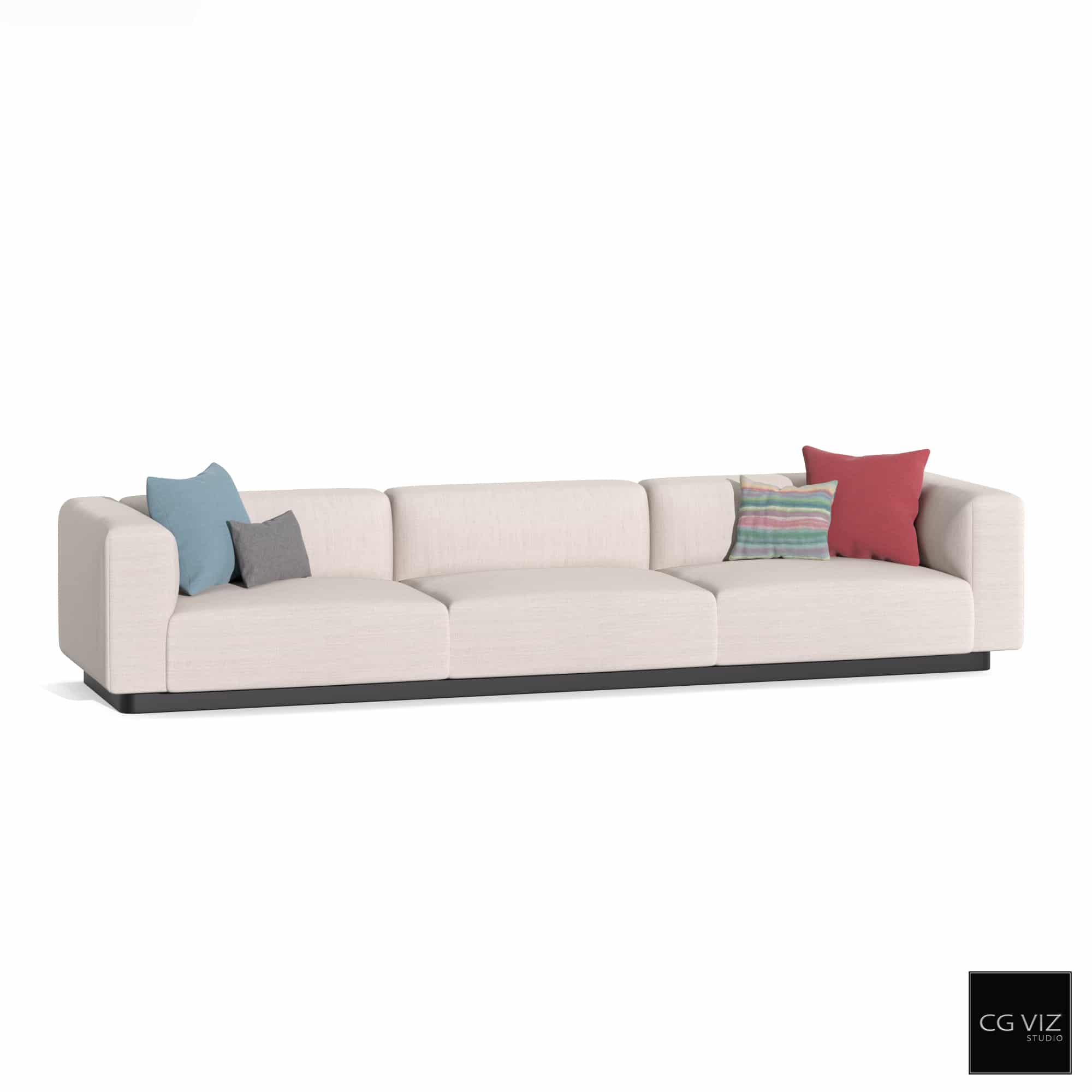 Rendered Preview of Vitra Soft Modular Sofa by CGVIZSTUDIO